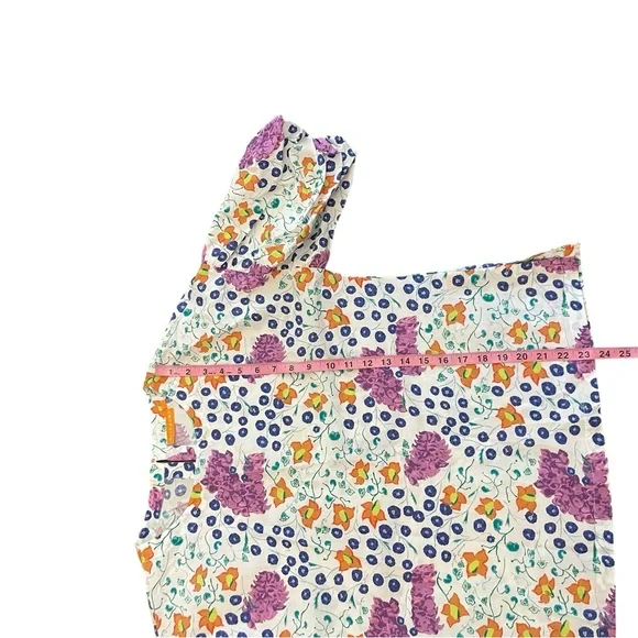 OLIPHANT Floral Patterned Puff Sleeve Blouse NWOT - Picture 14 of 14